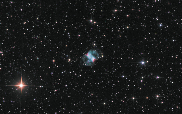 Ágoston Zsolt - M76 Kis súlyzó-köd - 200/800 Newton, HEQ-5, ASI 294MM PRO, 1500x10 s