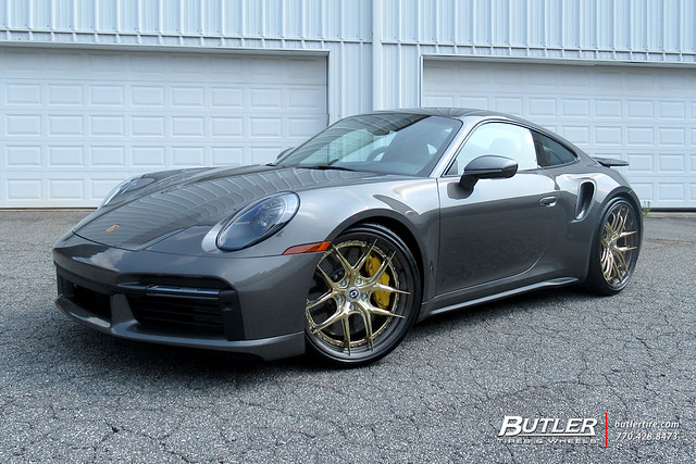 Porsche 992 Turbo S with 22in HRE S101 Wheels and Michelin Pilot Sport 4S Tires