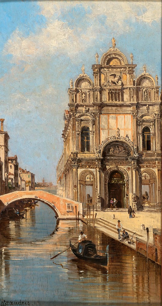 Antonietta Brandeis «Venice, a View of Campo Santi Giovanni e Paolo»