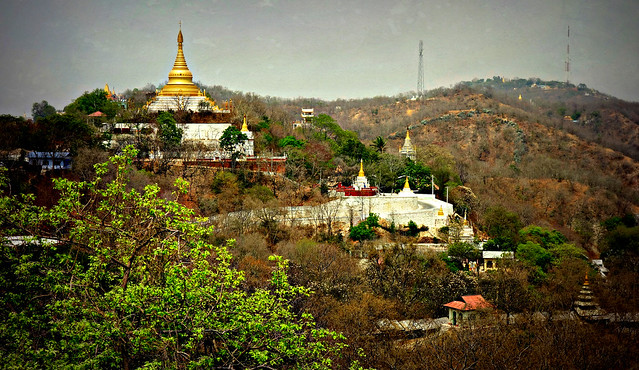 MYANMAR, Burma , eine herrliche Aussicht von der Swan-OO-Pon-Nya-Pagode in Mandalay-Sagaing, 78742/20631