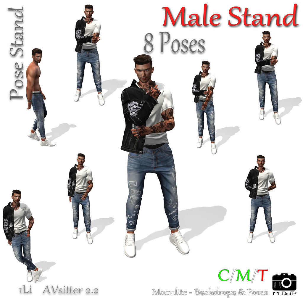 Male Stand – 8 Poses