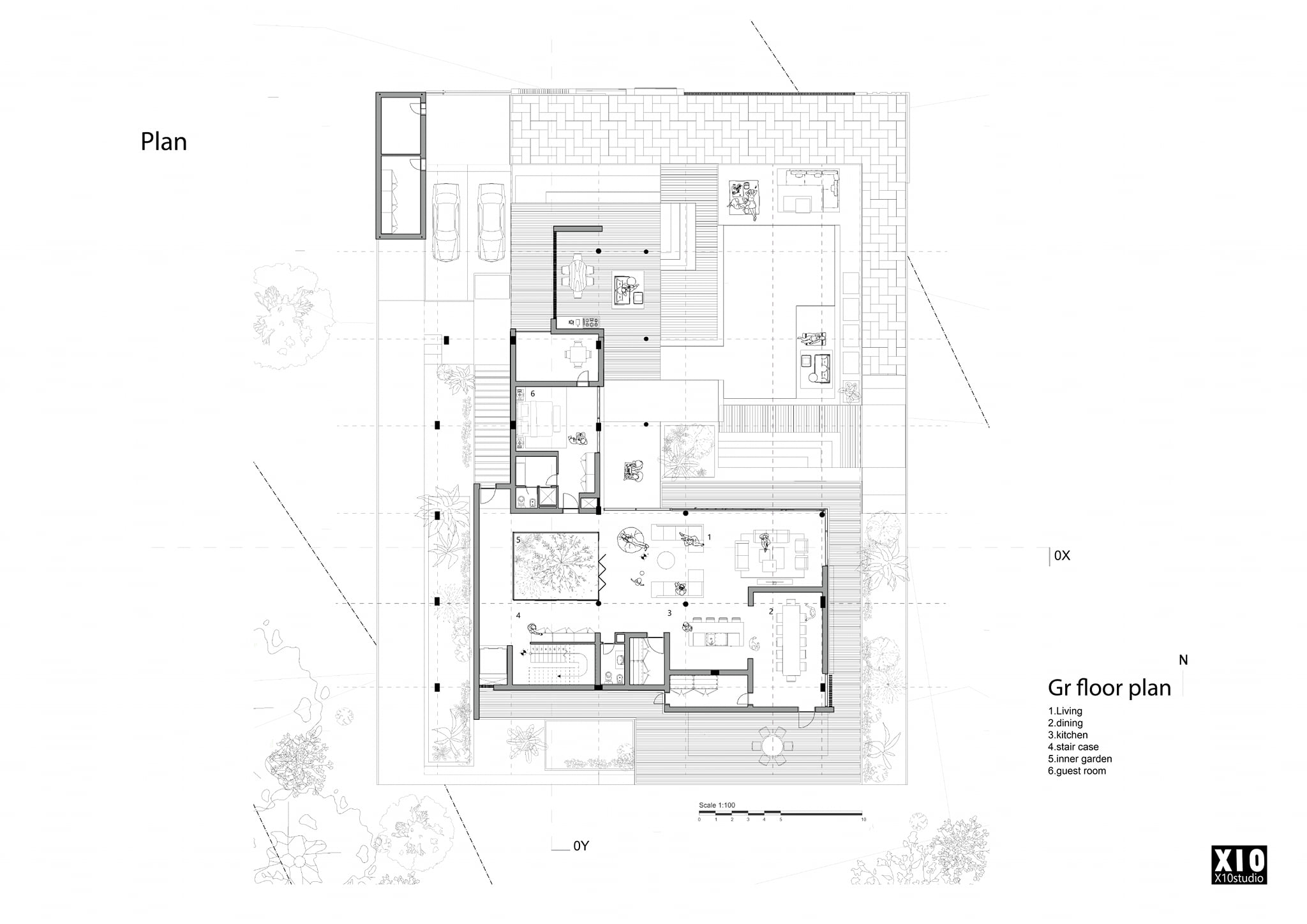 Asad Salem Villa - Ground Floor Plan