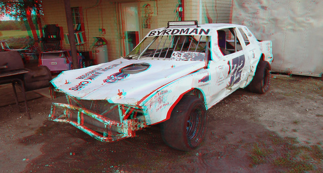 RED NECK RACING-1 3D RED CYAN ANAGLYPH