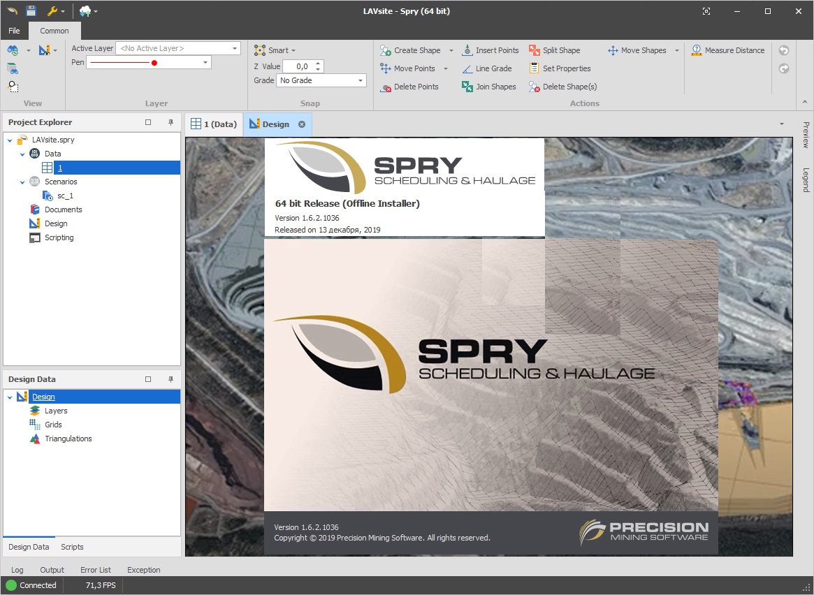 Working with Precision Mining SPRY v1.6.2.1036