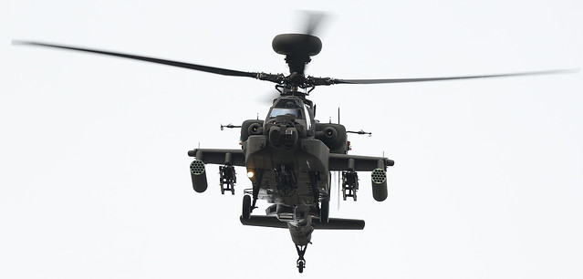 The new Boeing  Apache AH-64E  helicopter ZM714 Army Air Corps (British Army)