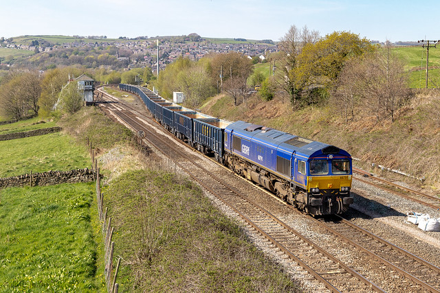 A Case of the Ex - 66791 at New Mills South Junction