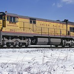 3/18/73, UP U30C 2812 All UP info came from UtahRails.net. Retired June 1, 1984. UP 2811 was sold for scrap to St. Louis Auto Shredding, East St. Louis, Illinois, in June 1985. At Peru, IN.