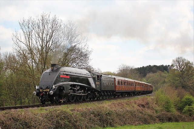 A4 Pacific Sir Nigel Gresley at the Severn Valley Railway 2022 spring steam gala