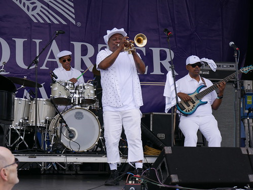 Kermit Ruffins at French Quarter Fest Day 1 - April 21, 2022. Photo by Louis Crispino.