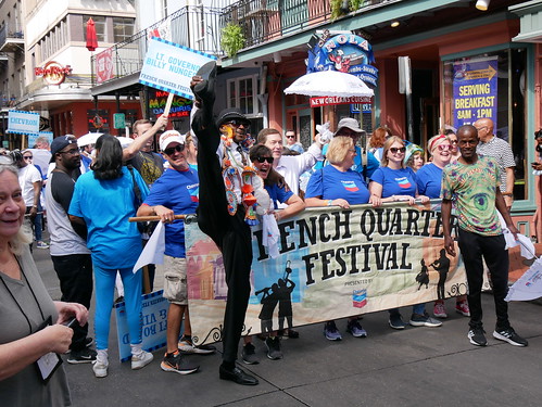 Opening parade at French Quarter Fest Day 1 - April 21, 2022. Photo by Louis Crispino.