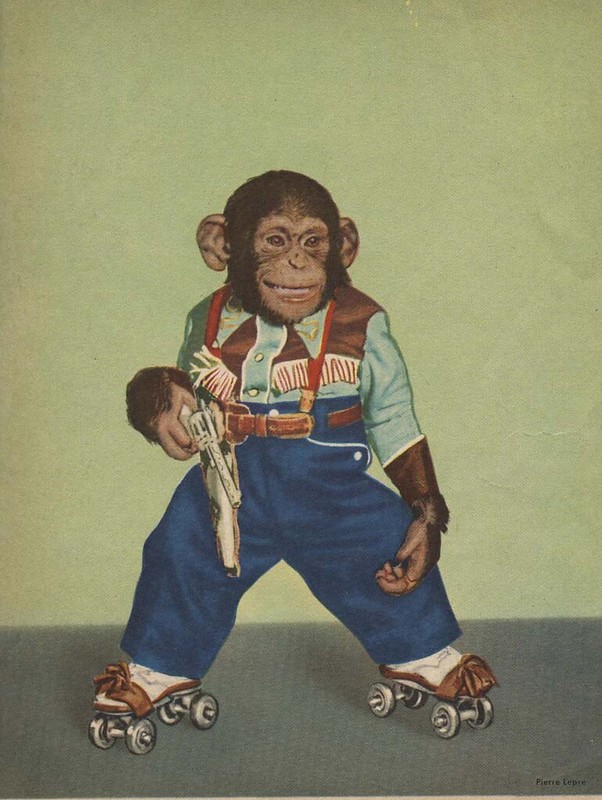 Zippy the Chimp: Cowboy on Rollerskates