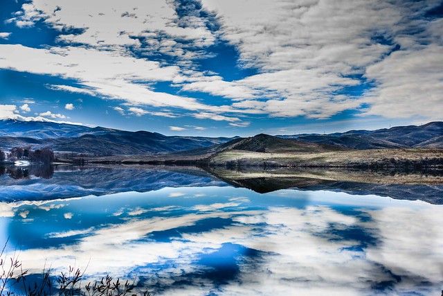 Sky Reflections On Black Canyon Reservoir