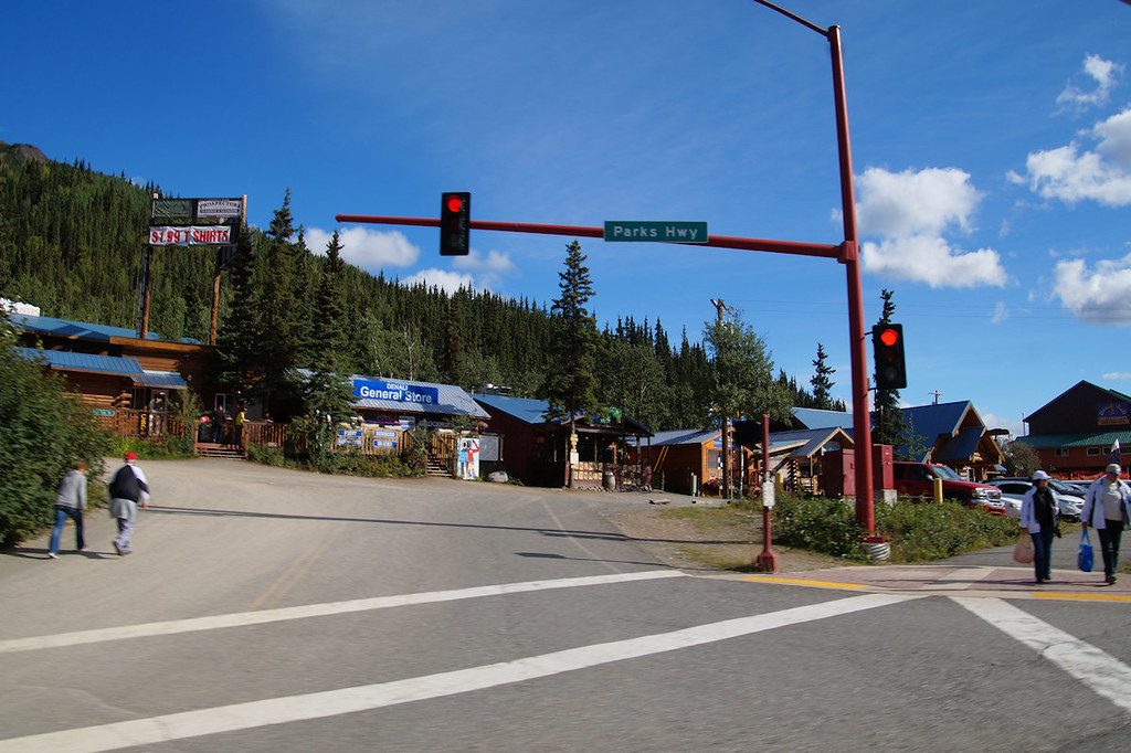 Denali Park shops & restaurants, Parks Highway Alaska | Flickr