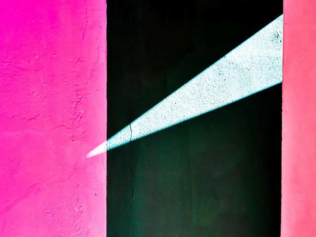 Urban abstract (urban geometry and light triangle)
