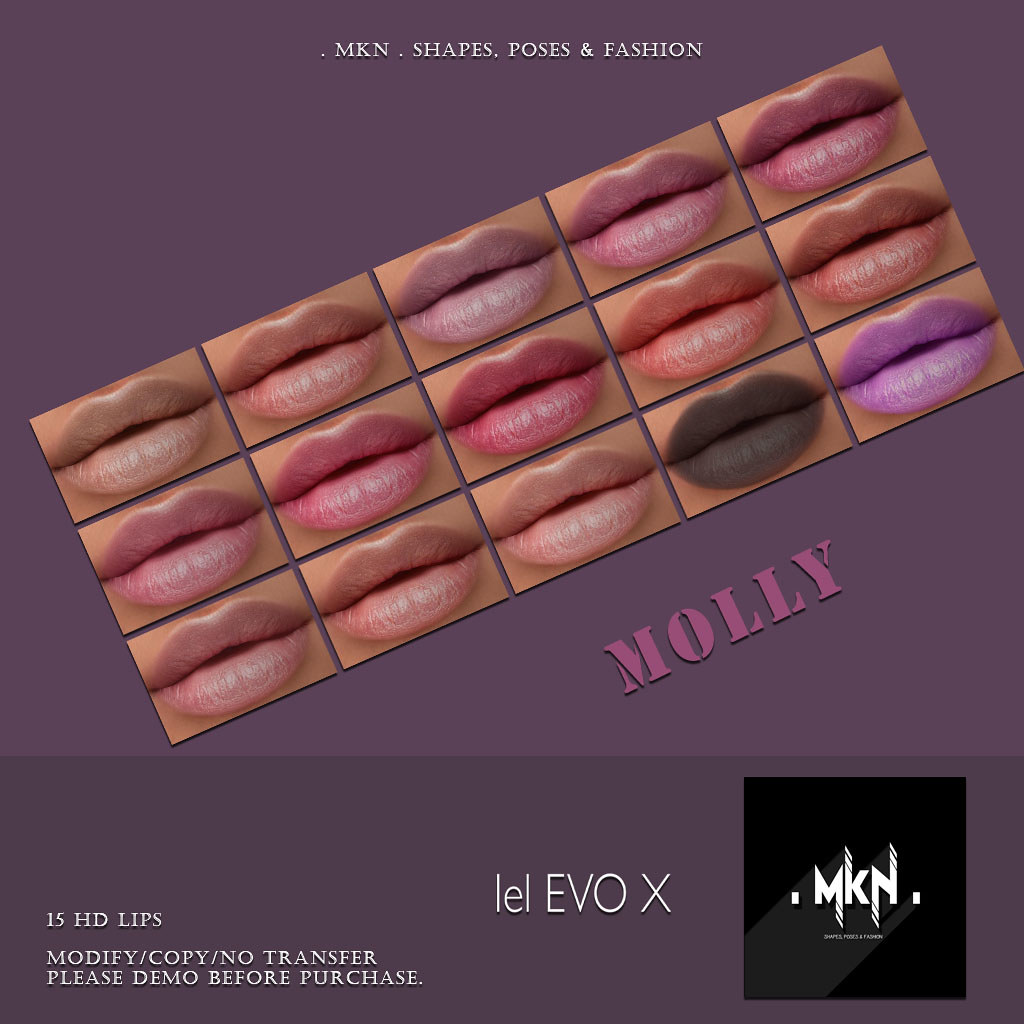 . MKN . Molly HD Lips [Lelutka EvoX]
