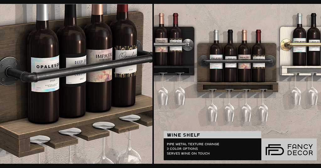 Industrial Wine Shelf @ Alpha