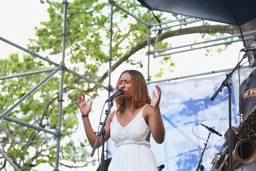 Mykia Jovan at French Quarter Fest 2022. Photo by Michele Goldfarb.