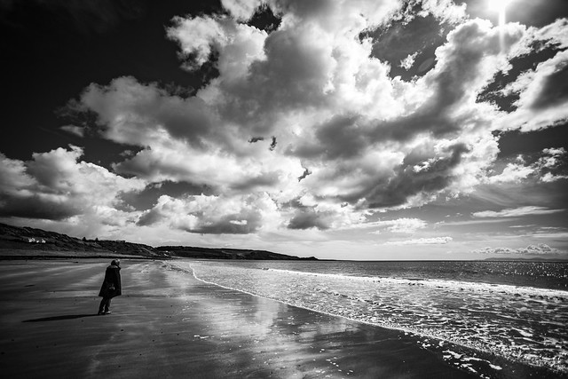 Alone at Monreith Beach