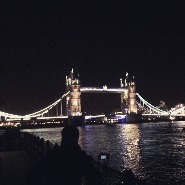 Tower Bridge at night c.2015.