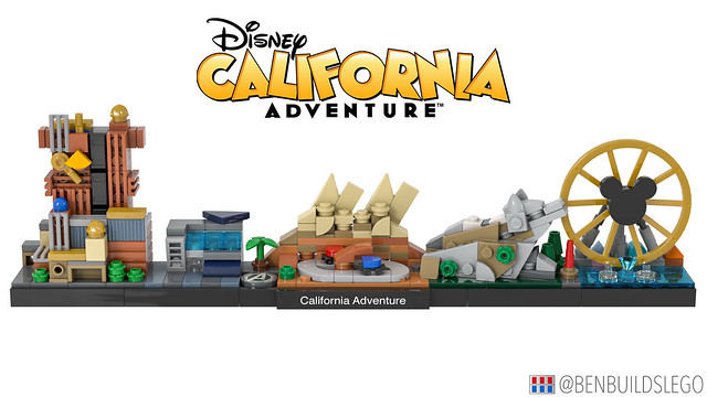 LEGO California Adventure skyline