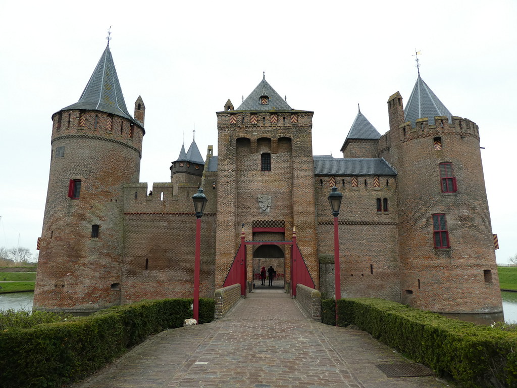 Muiderslot Castle, and drawbridge, Muiden