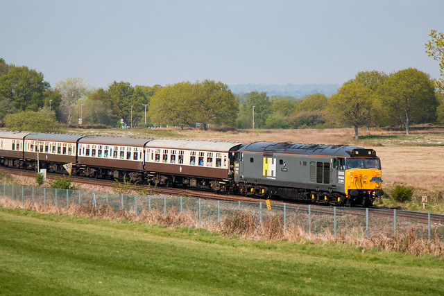 Class 50's at Ditchling Common near Keymer Junction 23/04/2022