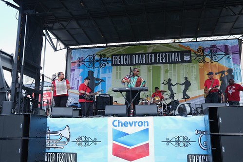 Donna Angelle & the Zydeco Posse at French Quarter Fest 2022. Photo by Michele Goldfarb.