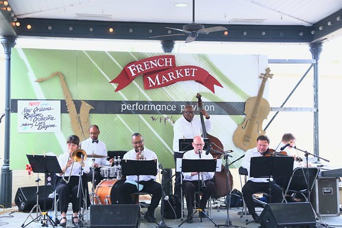 New Orleans Ragtime Orchestra at French Quarter Fest 2022. Photo by Michele Goldfarb.