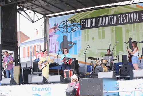 Babineaux Sisters at French Quarter Fest 2022. Photo by Michele Goldfarb.