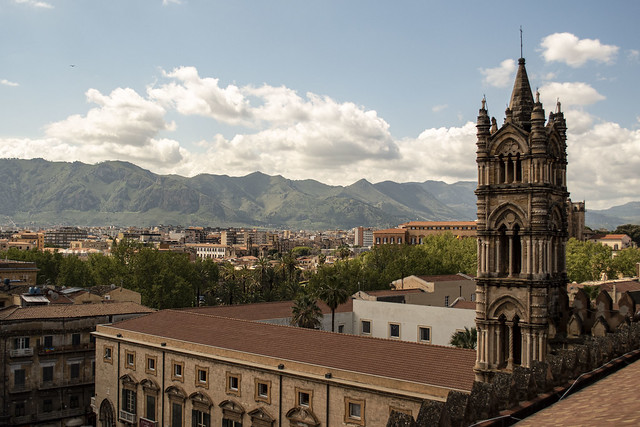 View from roof of Palermo Cathedral