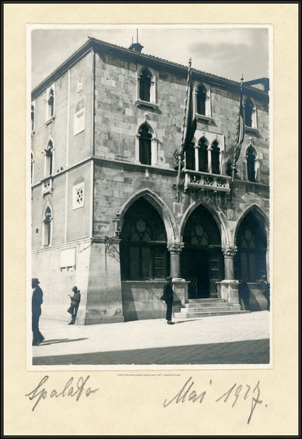 9186 R Split Stara gradska vijećnica anno mai 1927. Fotografirao Roset