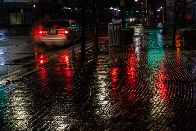 Reflections on a Rainy Night in Battle Creek