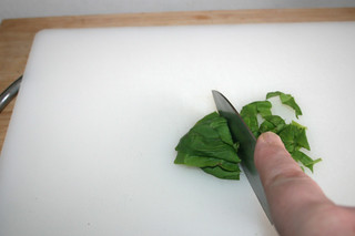 09 - Cut basil / Basilikum schneiden