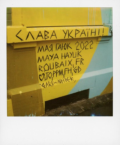 Slava Ukraini by Maya Hayuk at Roubaix