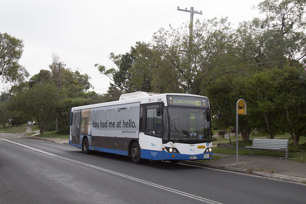 State Transit (2089) Volvo B12BLE/Custom Coaches CB60 EvoII at Collaroy Plateau.