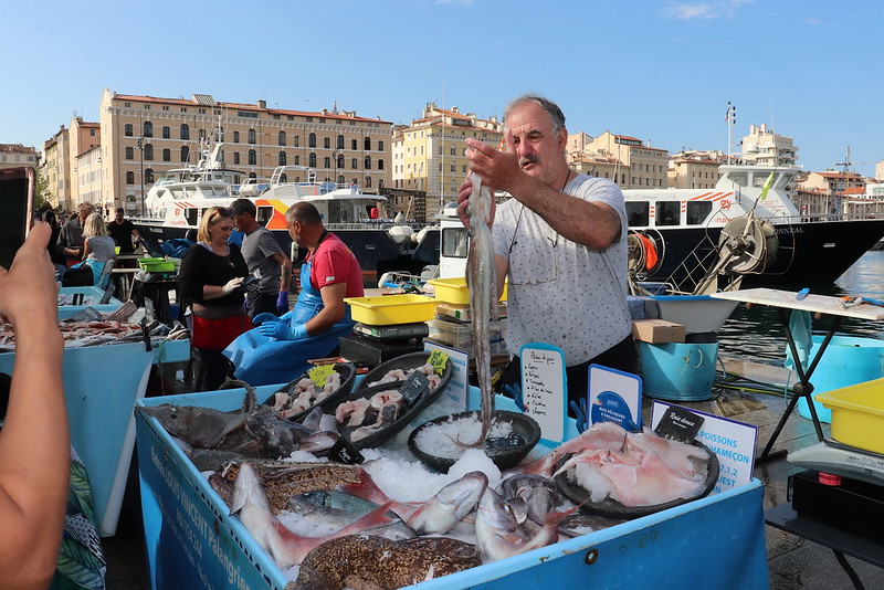 Mercado del pescado de Marsella