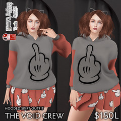 The Void Crew - Middle Finger (Grey/Red)