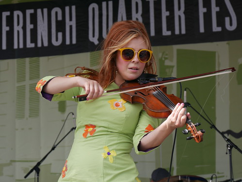 Amanda Shaw at French Quarter Fest 2022. Photo by Louis Crispino.