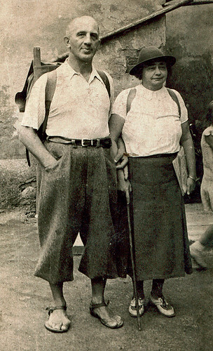 E. Rath se svou veleenergickou manželkou Františkou
