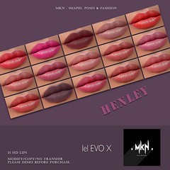 . MKN . Henley HD Lips [Lelutka EvoX]