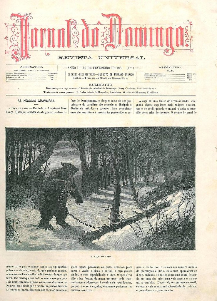 Capa de jornal português do século 19 | 19th century portuguese newspaper cover | Portugal 1880s
