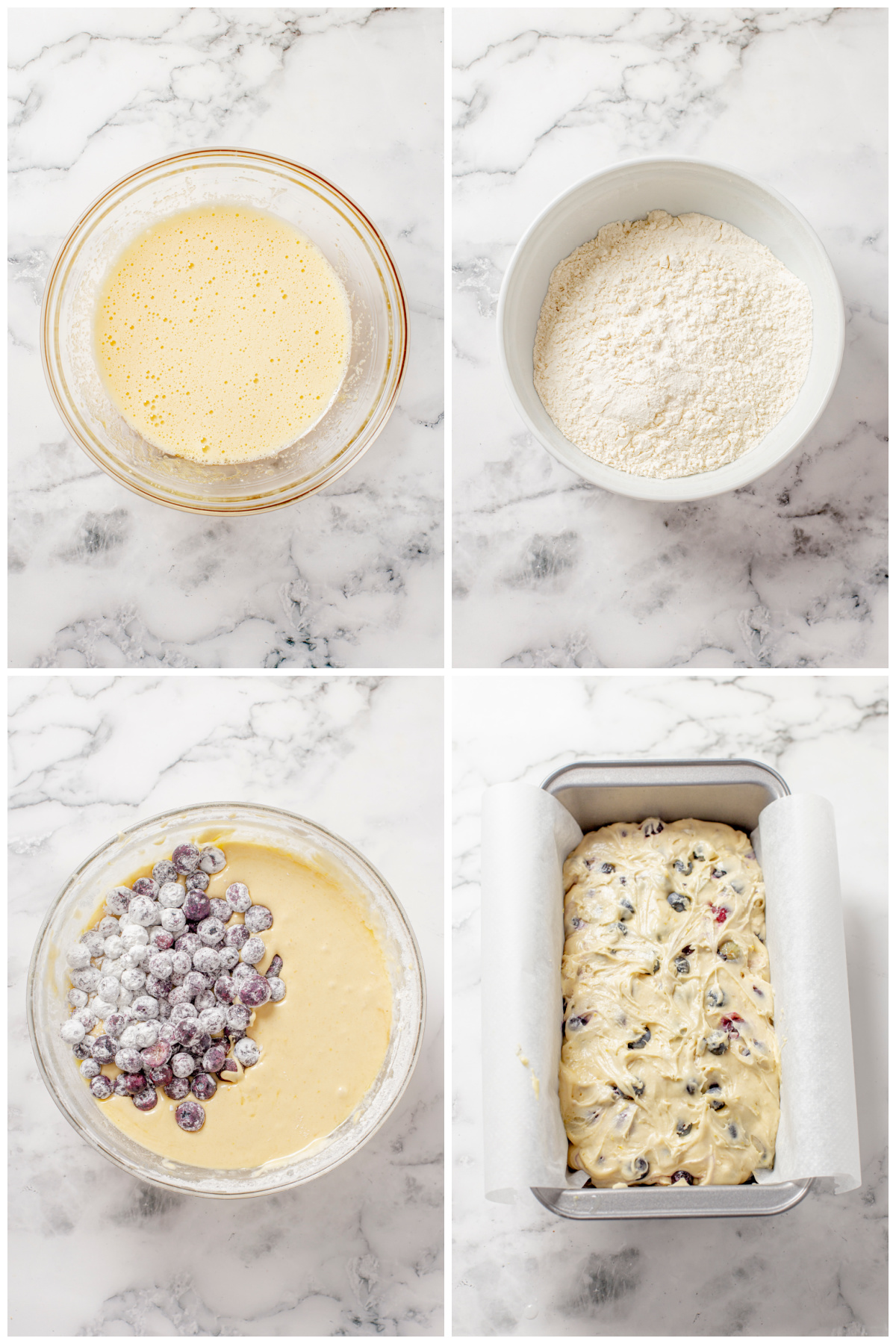 How to make blueberry lemon quick bread
