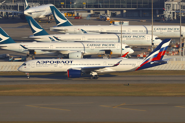 VP-BXA, Airbus A350-900, Aeroflot, Hong Kong