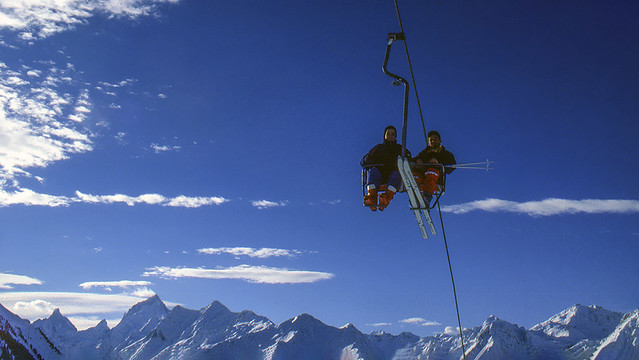 Sopra le Alpi svizzere (gennaio 1991)
