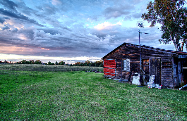 Woolshed HDR Sunset