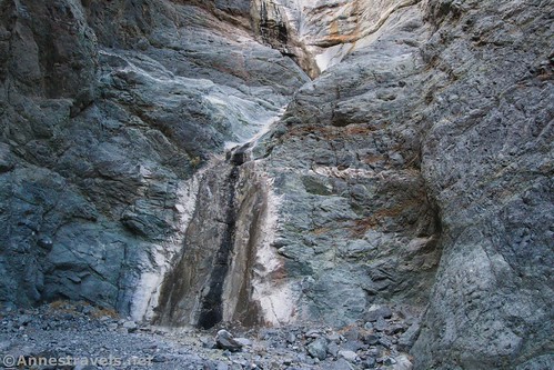 The dry waterfall in Willow Canyon, Death Valley National Park, California