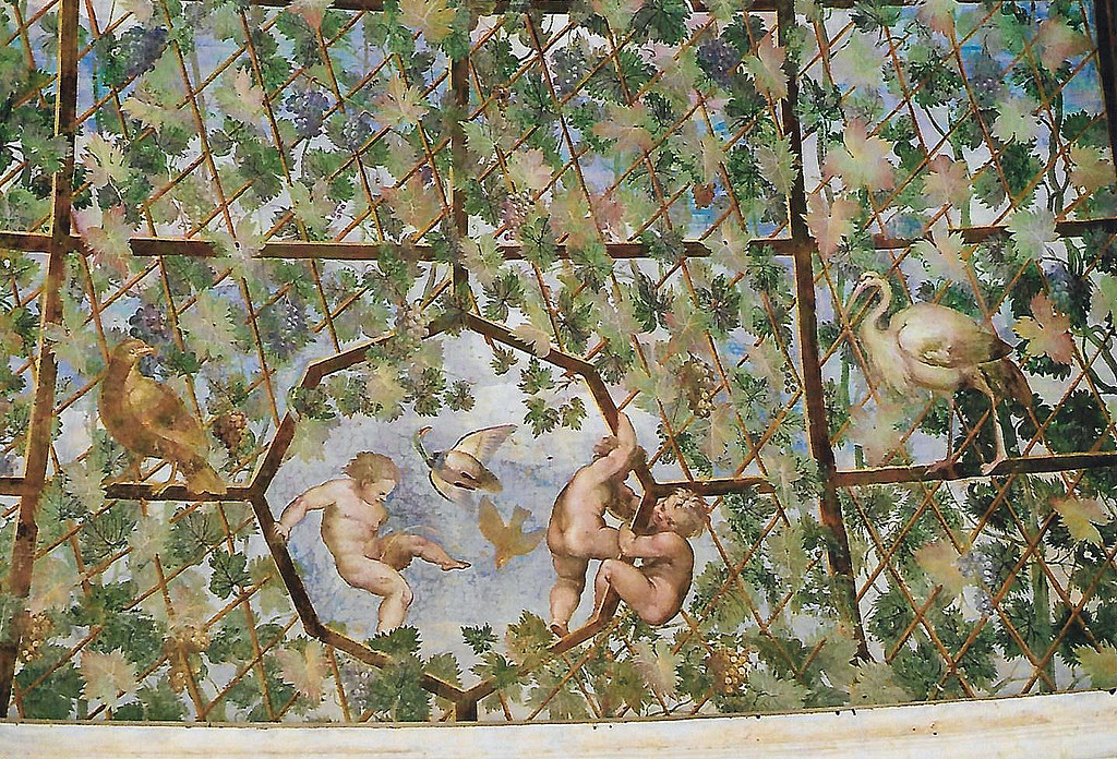 Roma,  Museo Nazionale Etrusco di Villa Giulia, Fresko im Portikus (National Etruscan Museum at Villa Giulia (fresco in the portico)