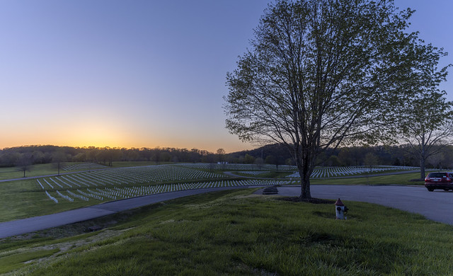 Sunset, Middle Tennessee State Veterans Cemetery, Davidson County, Tennessee 1
