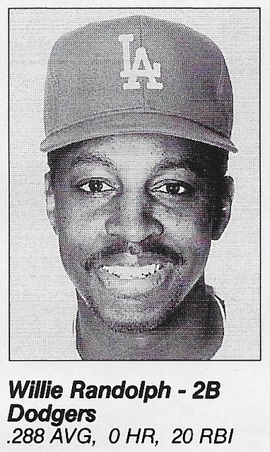 1989 All-Star Program Inserts - Randolph, Willie
