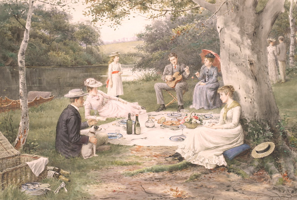 George Goodwin Kilburne «A very English afternoon», 1891